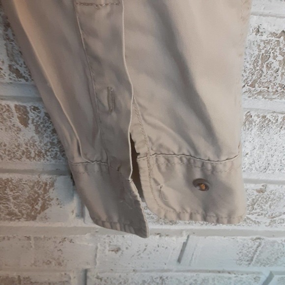 LRL Lauren Jeans Co Khaki Button Shirt sz M Timeless Core - Picture 5 of 5